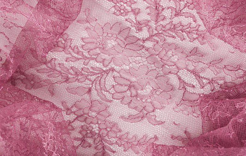 French Elastic Leavers Lace Made of Calais in Pink 19 Cm Wide,french Lace,dentelle  De Calais,trim -  Canada